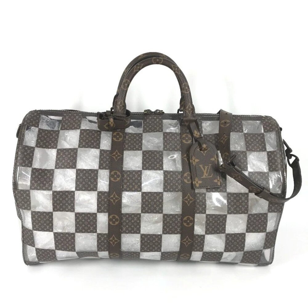 LOUIS VUITTON M20864 Monogram Chess Keepall Bandouliere 50 Shoulder Duffle Bag